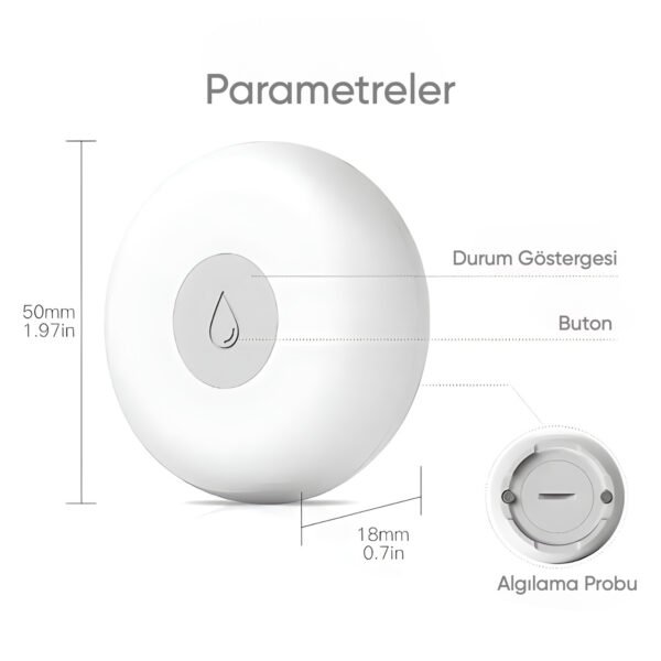 Ninova Zigbee Su Baskın Sensörü (RSH-WS01) - Görsel 4