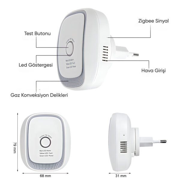 Ninova Zigbee Gaz Sensörü (M423-6 EVER 1.0)